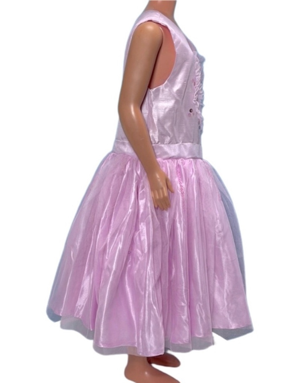 Disney Parks Belle Princess Dress 5/6 Pink Sequin Tutu Beauty & Beast Costume - Picture 6 of 12